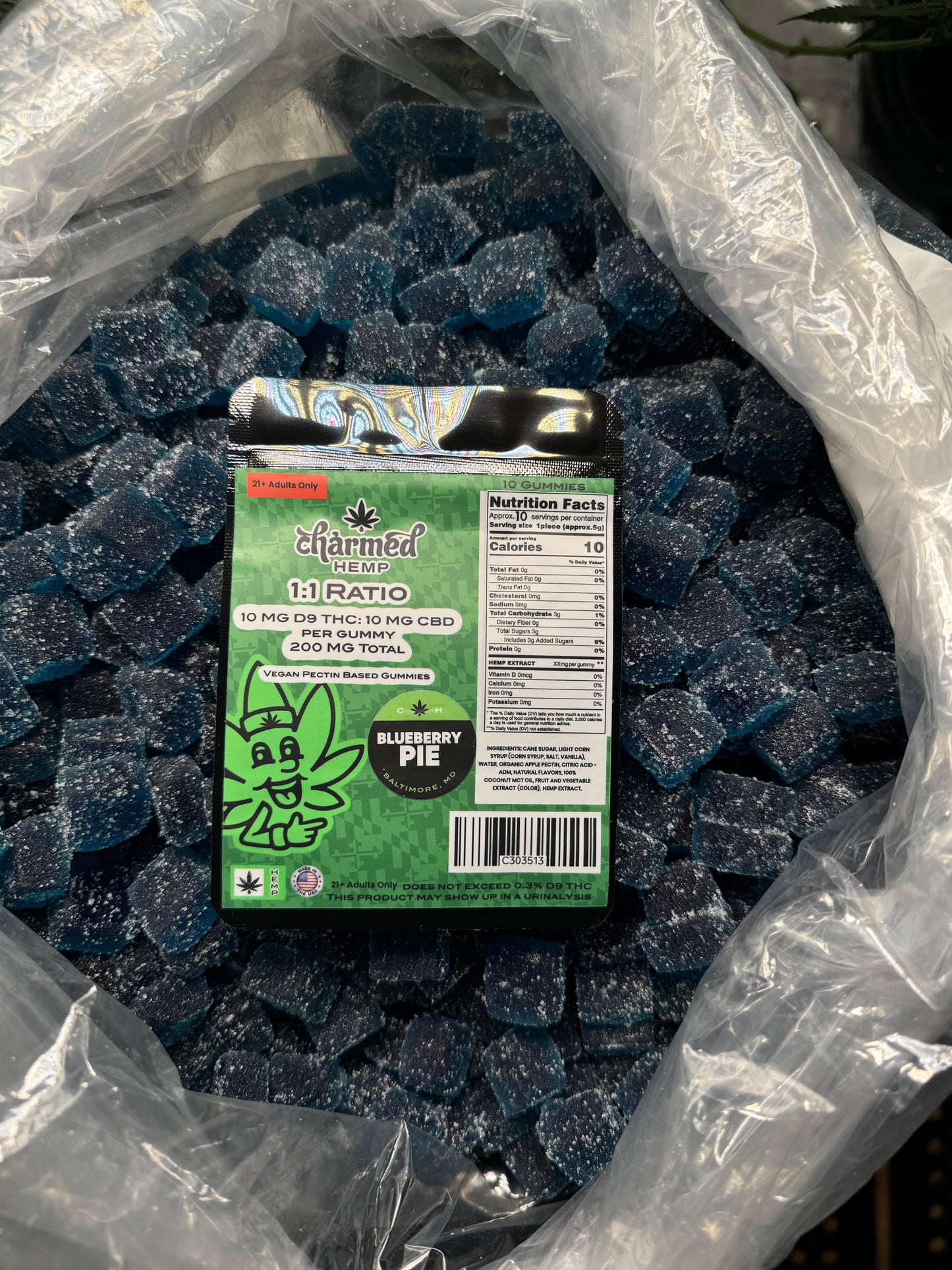 1:1 Ratio CBD/Delta 9 THC Gummies | 200 mg