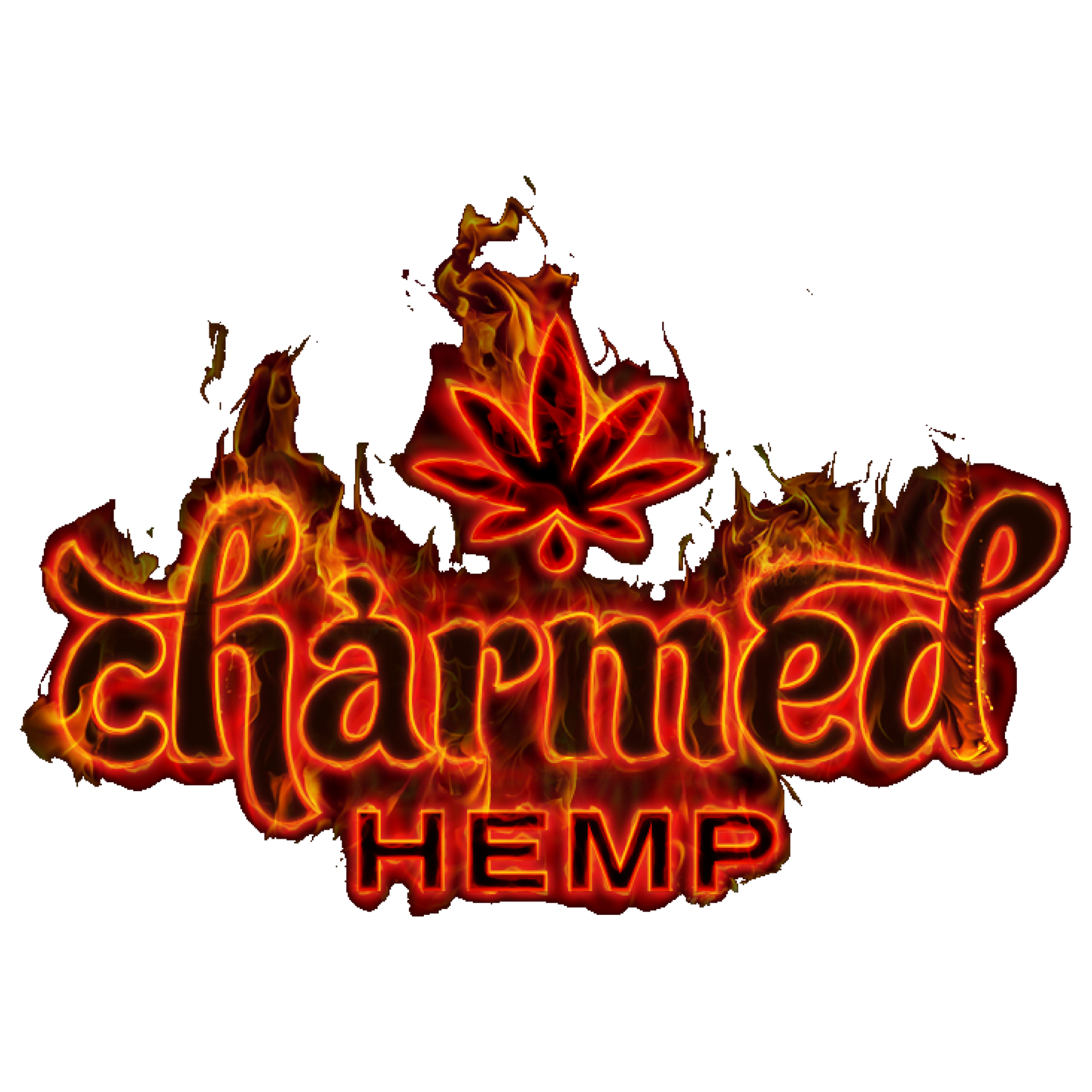 Charmed Hep logo on fire