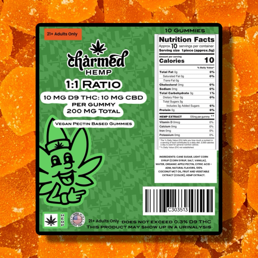 
                      
                        1:1 Ratio CBD/Delta 9 THC Gummies | 200 mg
                      
                    