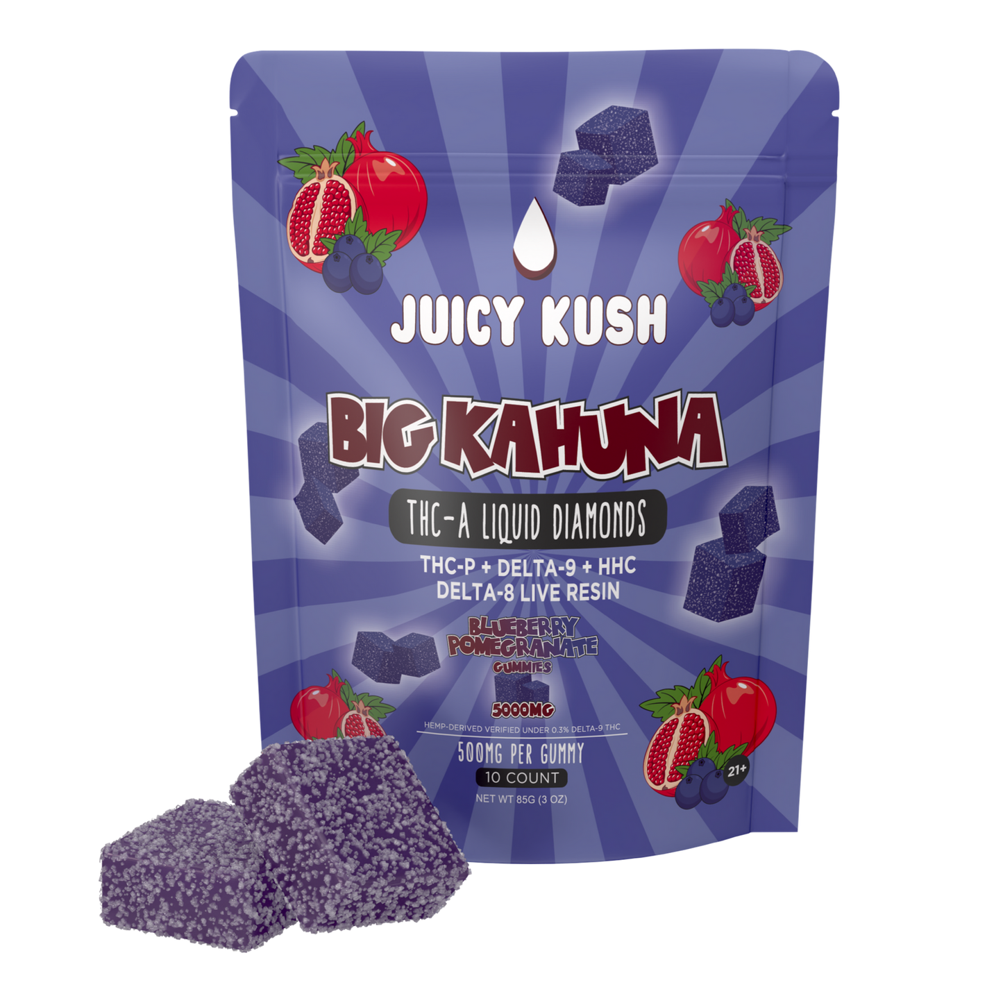 Blueberry Pomegranate Gummies 5000mg