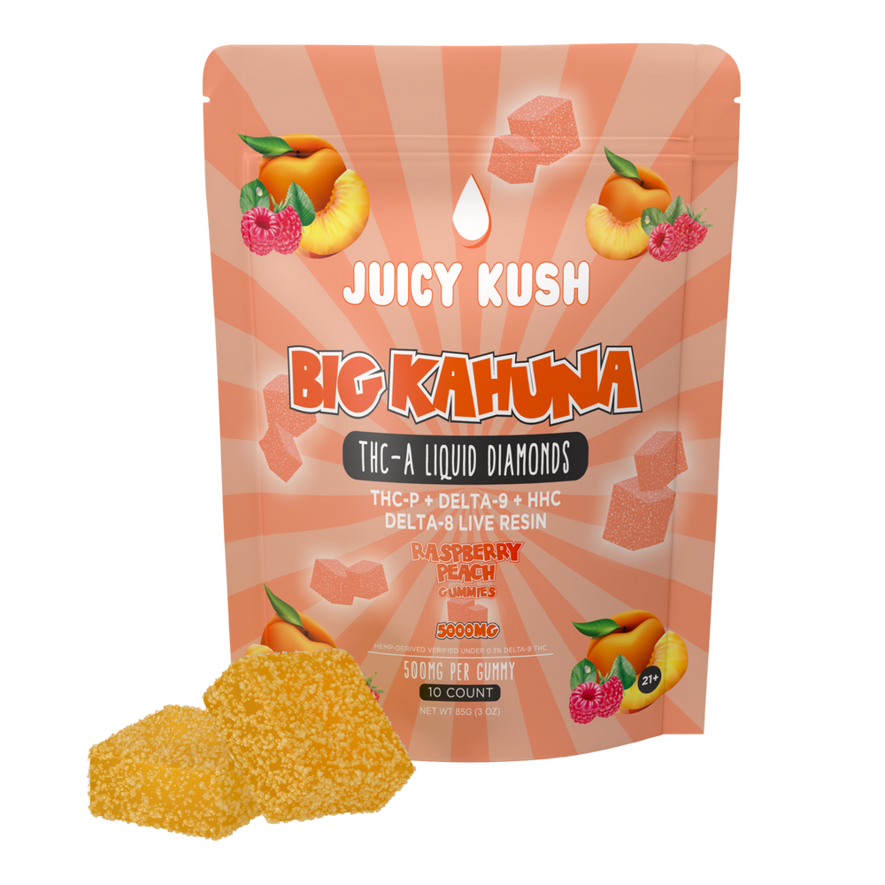 Raspberry Peach Gummies 5000mg